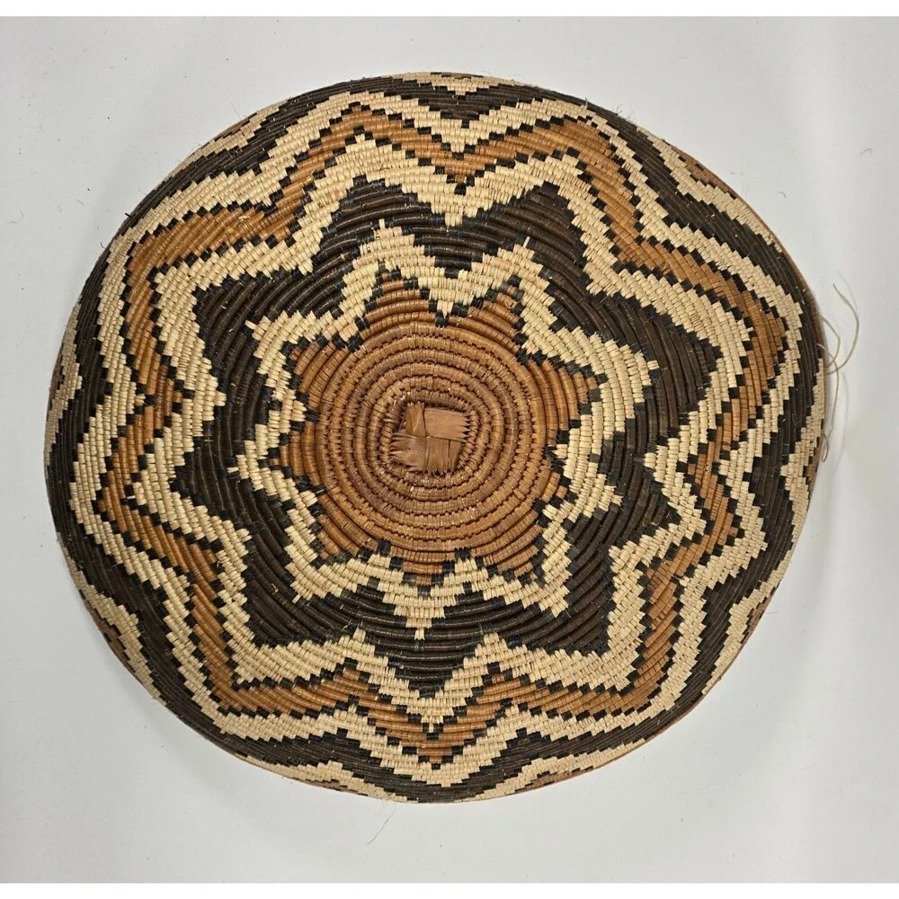 Monumental Zulu Basket Trio –  Vintage Handwoven Signed Documented, Large